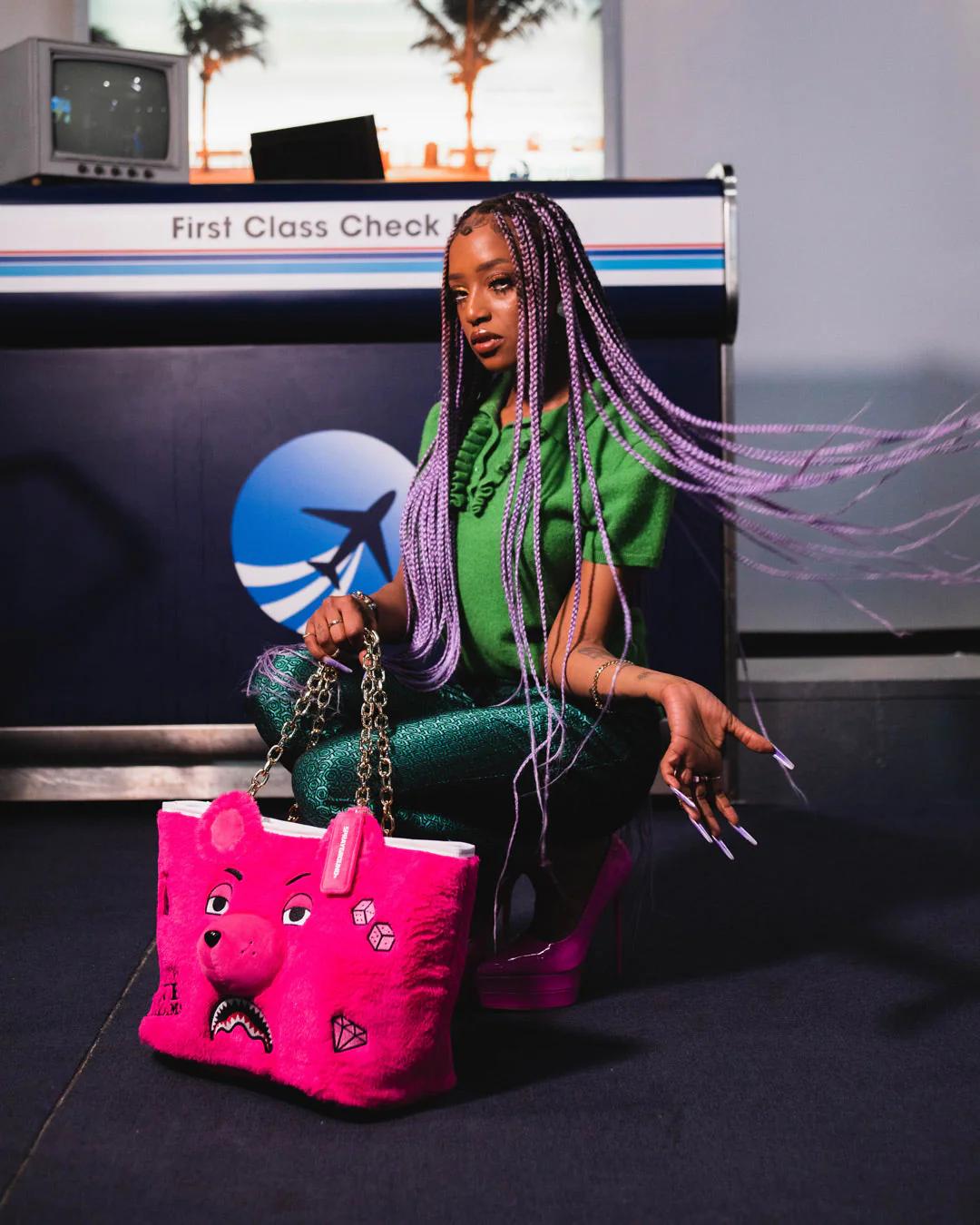 Sprayground Premium | PLUSH MONEYBEAR TOTE (PINK)