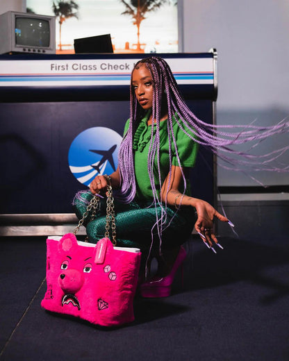 Sprayground Premium | PLUSH MONEYBEAR TOTE (PINK)