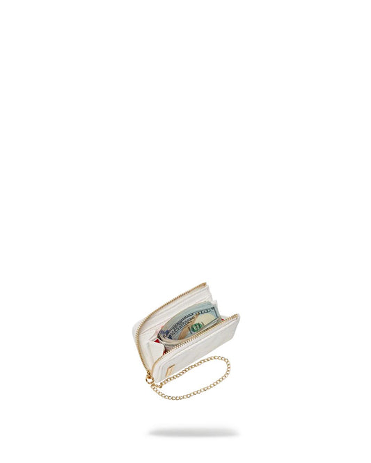 Sprayground Essential | RIVIERA LE BLANC GOLD CHAIN SHARK WALLET