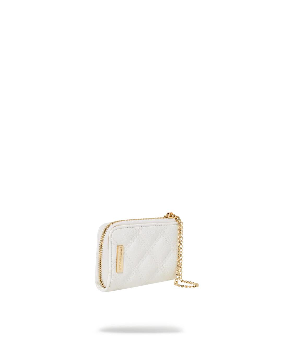 Sprayground Essential | RIVIERA LE BLANC GOLD CHAIN SHARK WALLET