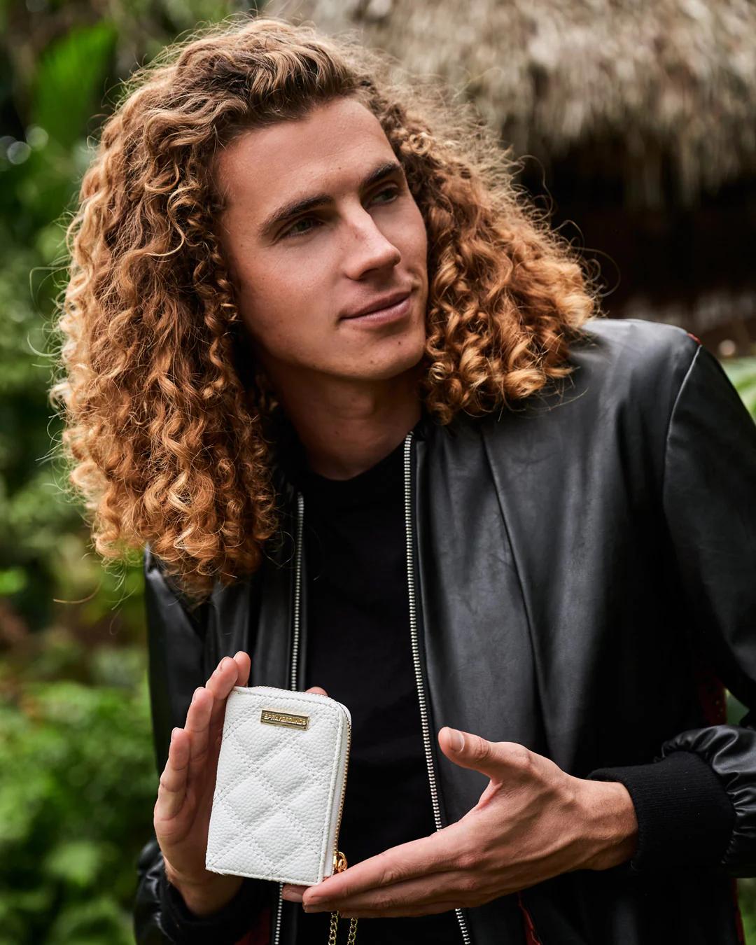 Sprayground Essential | RIVIERA LE BLANC GOLD CHAIN SHARK WALLET