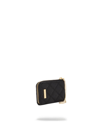 Sprayground Recommended | NOIR QUILT GOLD CHAIN SHARK WALLET