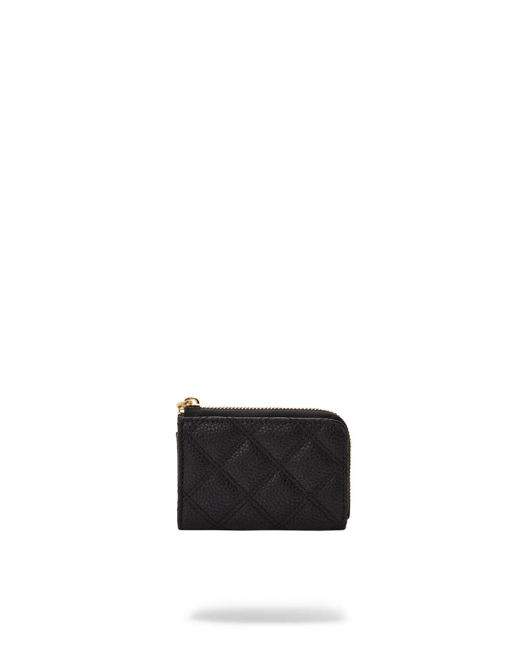 Sprayground Recommended | NOIR QUILT GOLD CHAIN SHARK WALLET