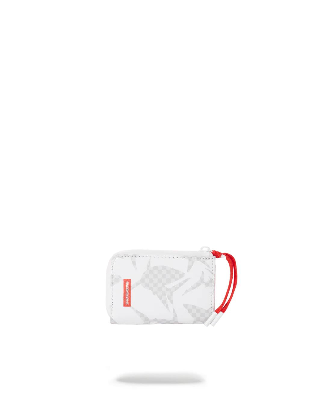 Sprayground Essential | SHARK CHECK (WHITE) WALLET