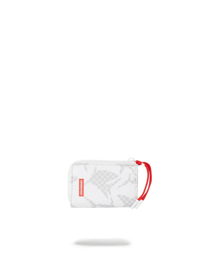Sprayground Essential | SHARK CHECK (WHITE) WALLET