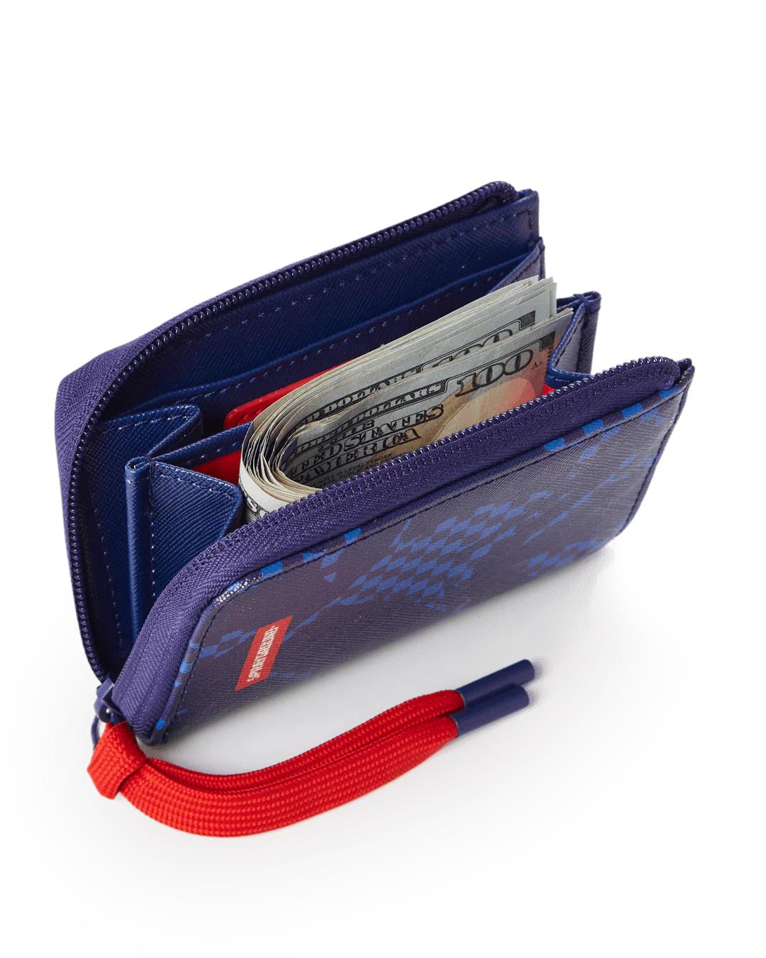 Sprayground Featured | SHARK CHECK (BLUE) WALLET
