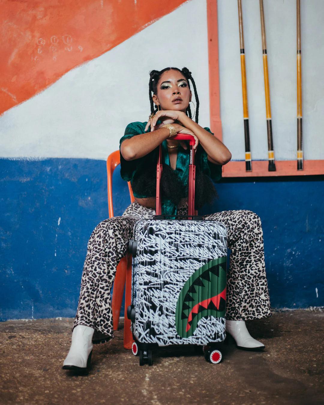 Sprayground Popular | NIGHT NIGHT SHARKNAUTICS HARDSHELL CARRY-ON LUGGAGE