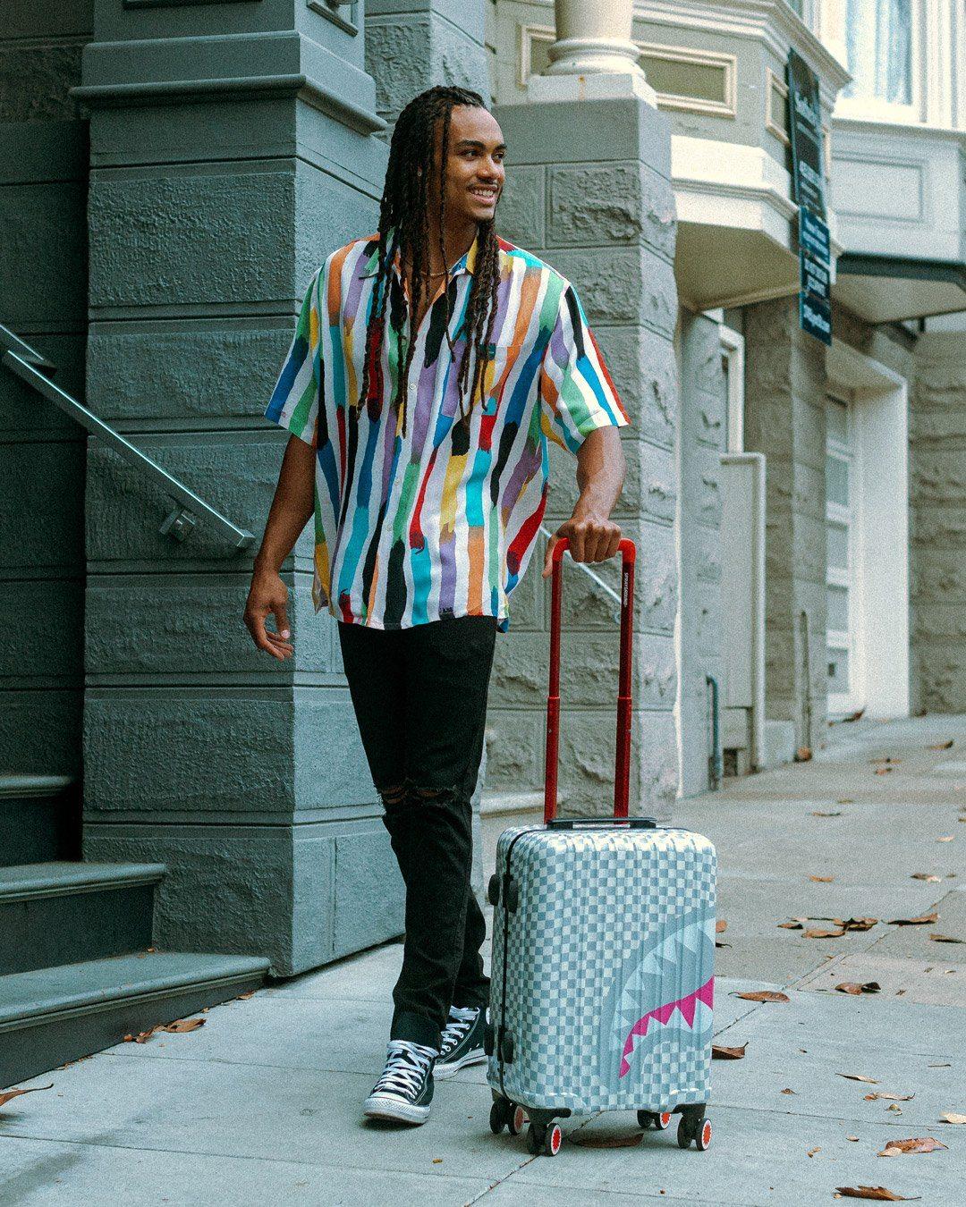 Sprayground Essential | ROSE ALL DAY LA PALAIS SHARKNAUTICS HARDSHELL CARRY-ON LUGGAGE
