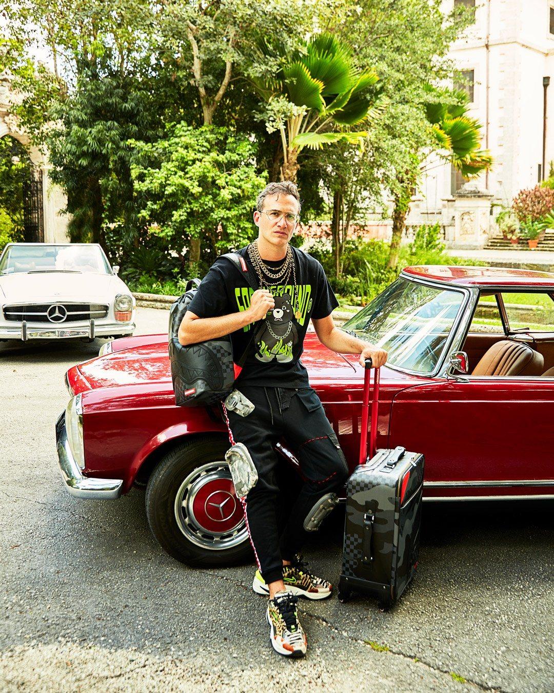 Sprayground New | 3AM NEVER SLEEP JETSETTER CARRY-ON LUGGAGE