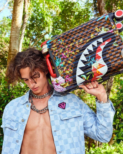 Sprayground Signature | GARDEN OF SHARKS SHARKNAUTICS HARDSHELL CARRY-ON LUGGAGE