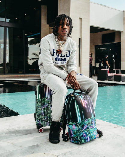 Sprayground Classic | 暗号通貨スタック (CRYPTO STACKS) LUGGAGE