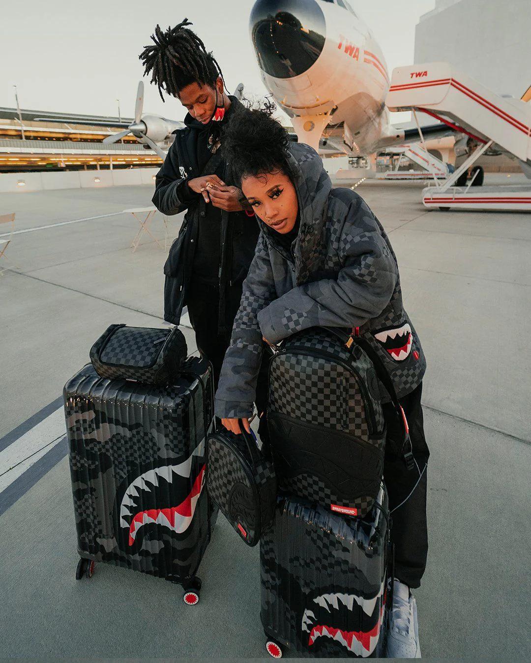 Sprayground Premium | 3AM SHARKNAUTICS 22” CARRY-ON LUGGAGE