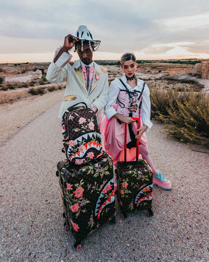 Sprayground New | SHARKFLOWER 21.5” CARRY-ON SHARKNAUTICS LUGGAGE