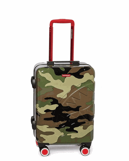 Sprayground Featured | JUNGLE PARIS 21.5” CARRY-ON SHARKITECTURE LUGGAGE