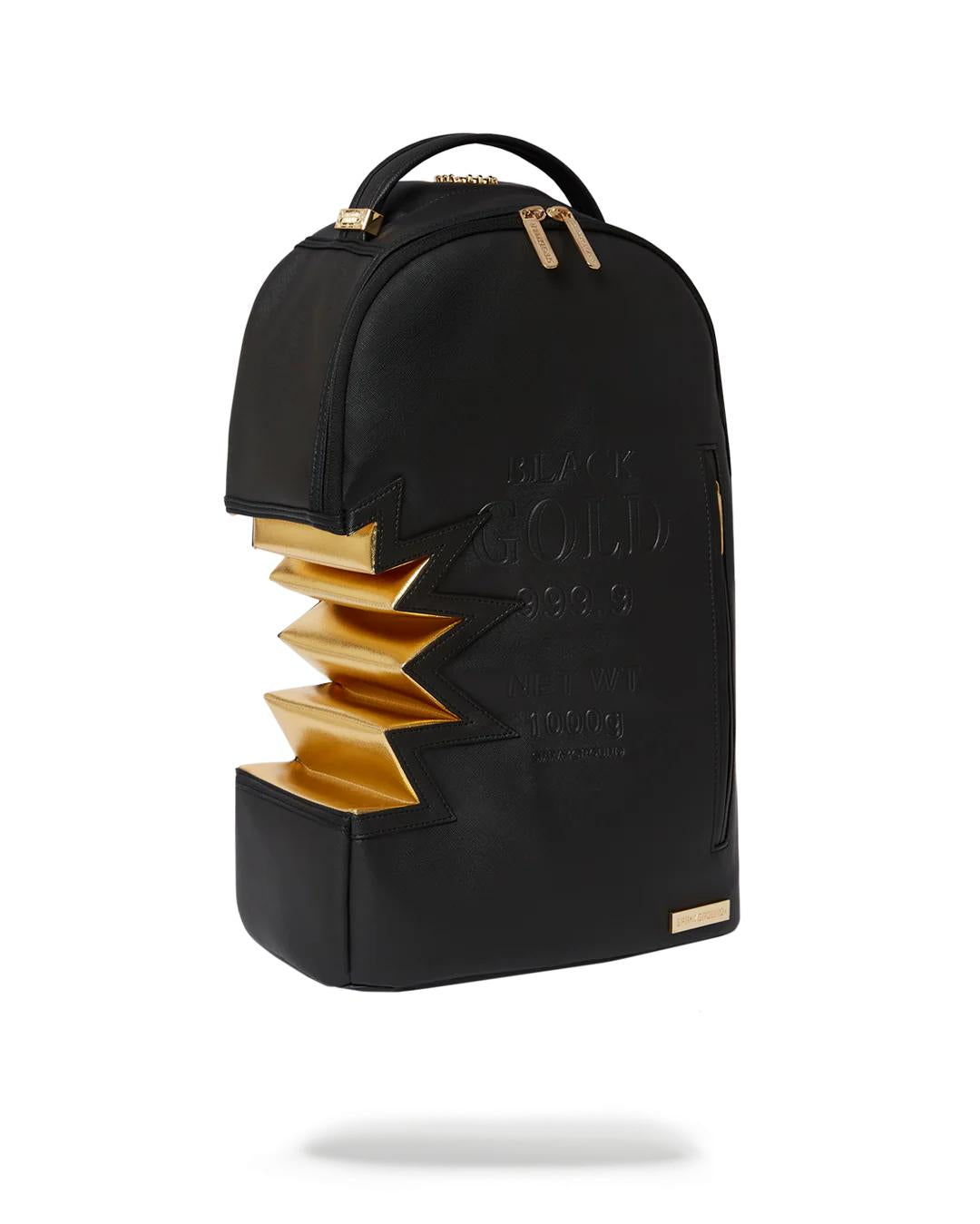 Sprayground Popular | A.i.3 SHARK BITE BLACK GOLD BACKPACK (DLXV)
