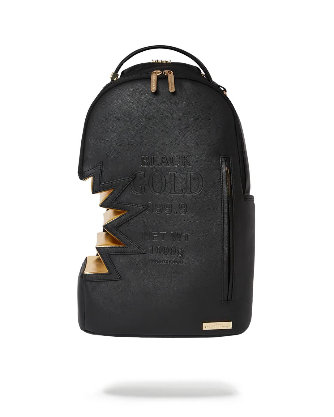 Sprayground Popular | A.i.3 SHARK BITE BLACK GOLD BACKPACK (DLXV)