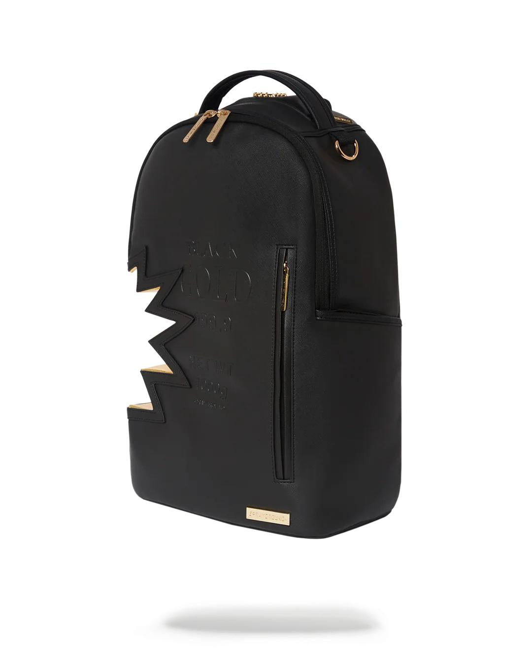 Sprayground Popular | A.i.3 SHARK BITE BLACK GOLD BACKPACK (DLXV)