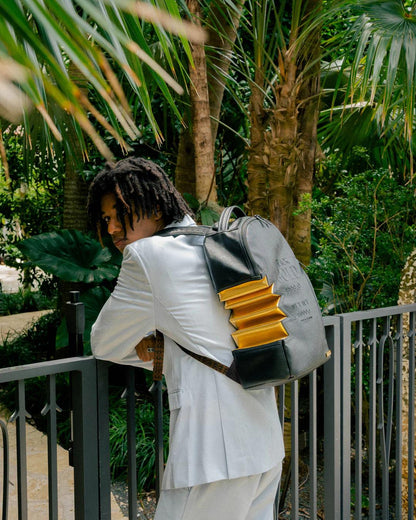Sprayground Popular | A.i.3 SHARK BITE BLACK GOLD BACKPACK (DLXV)