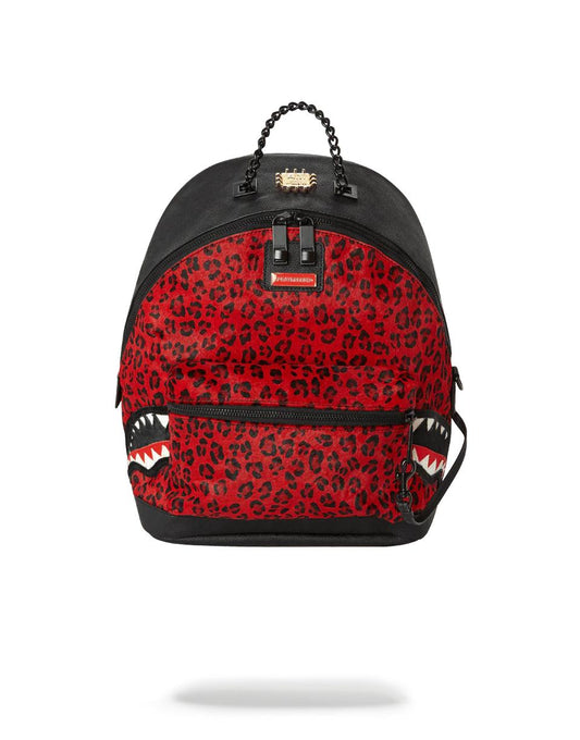 Sprayground New | 6-STRAP RED LEOPARD EMPRESS (PONY HAIR)