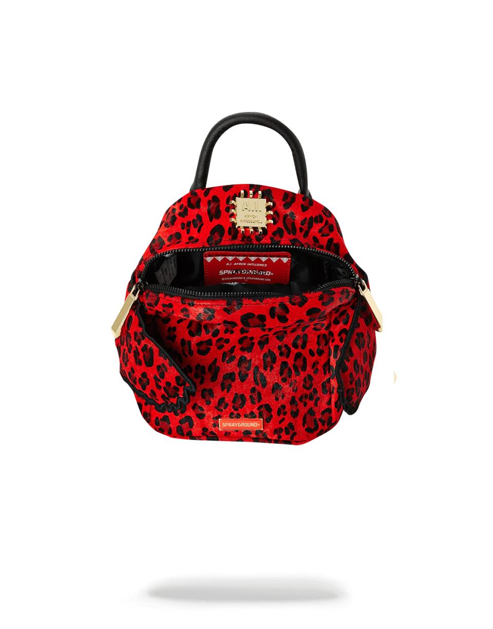 Sprayground Premium | RED LEOPARD ANGEL (PONY HAIR)