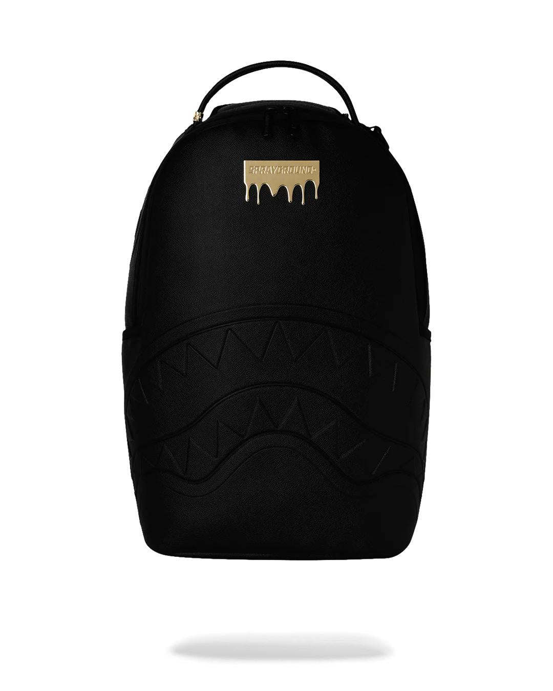 Sprayground Exclusive | GOLD BRICK DRIP BLACK BACKPACK