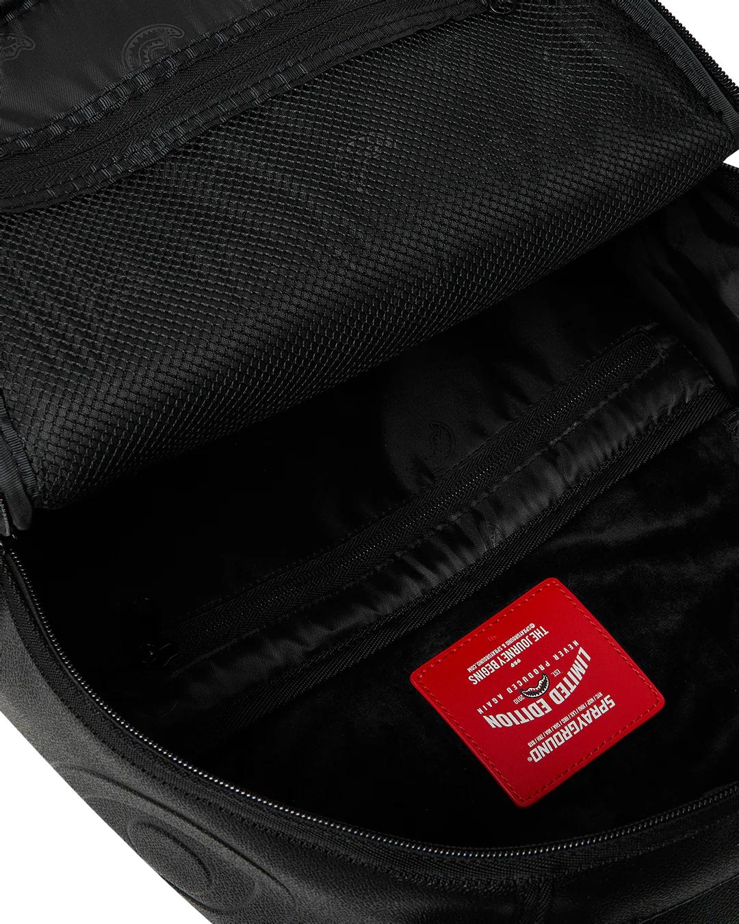 Sprayground Exclusive | GOLD BRICK DRIP BLACK BACKPACK