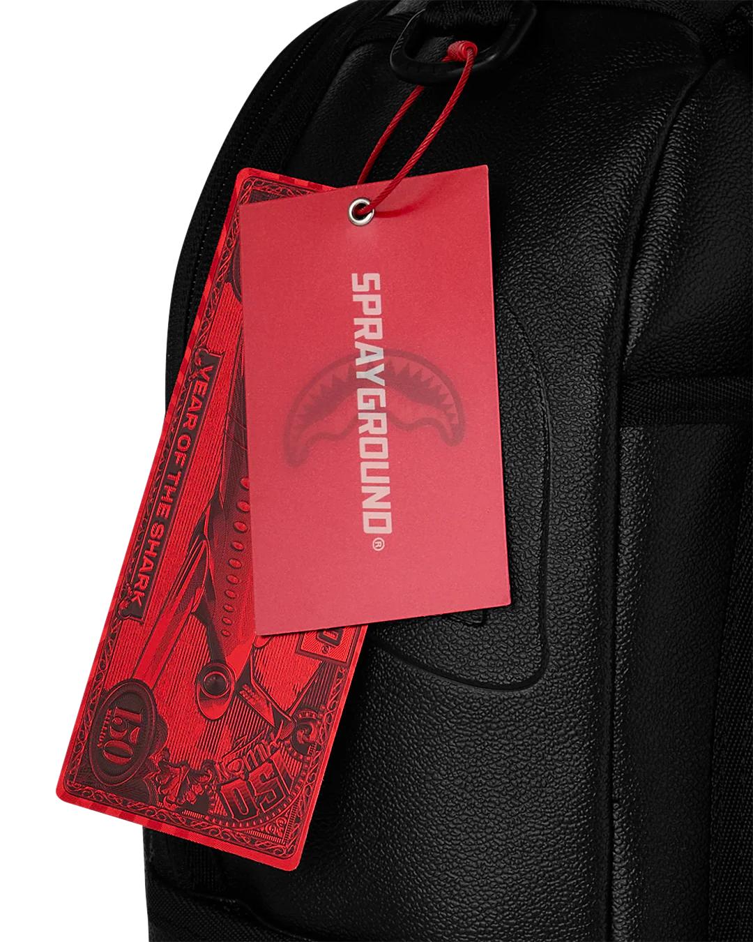 Sprayground Exclusive | GOLD BRICK DRIP BLACK BACKPACK