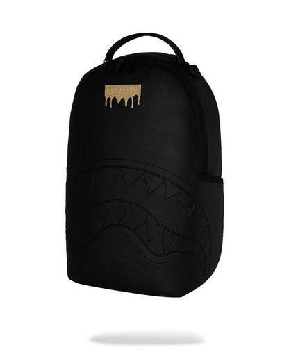 Sprayground Exclusive | GOLD BRICK DRIP BLACK BACKPACK
