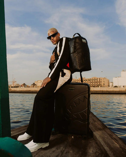 Sprayground Exclusive | GOLD BRICK DRIP BLACK BACKPACK