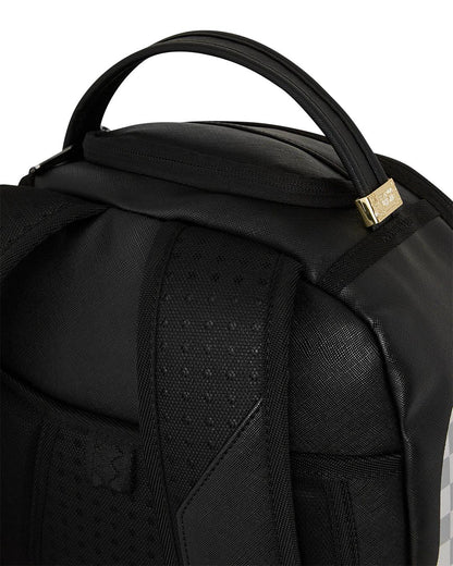 Sprayground Exclusive | SHARK CENTRAL CREAM BLACK CHECK BACKPACK
