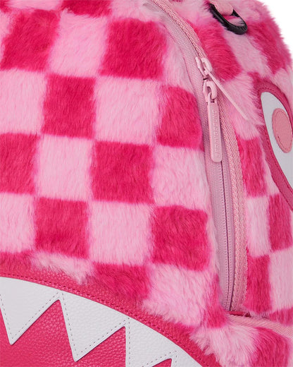 Sprayground Exclusive | FURZILLA SHARK (PINK CHECK) BACKPACK