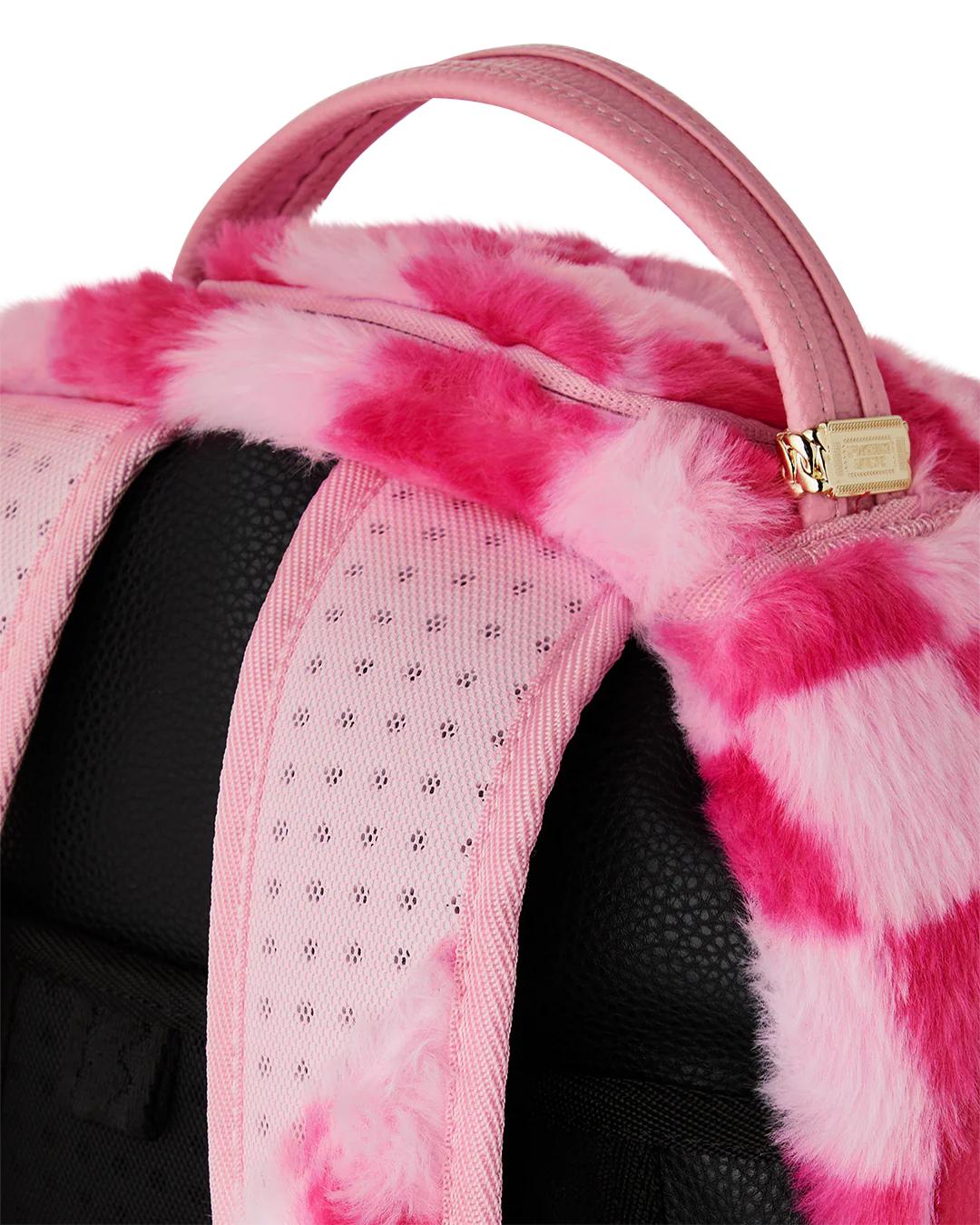 Sprayground Exclusive | FURZILLA SHARK (PINK CHECK) BACKPACK
