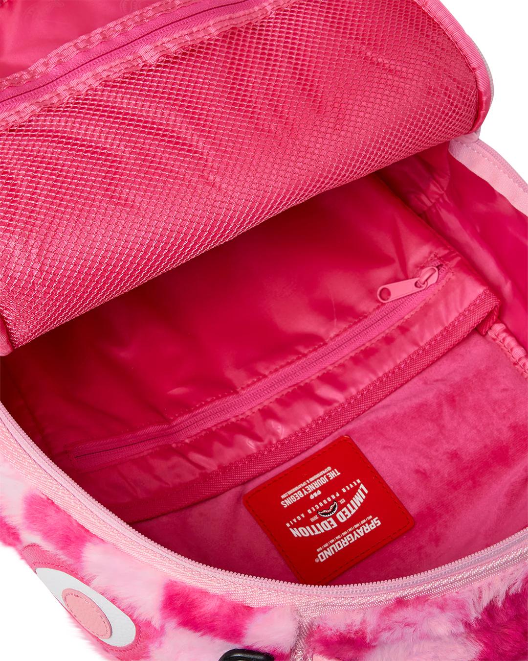 Sprayground Exclusive | FURZILLA SHARK (PINK CHECK) BACKPACK