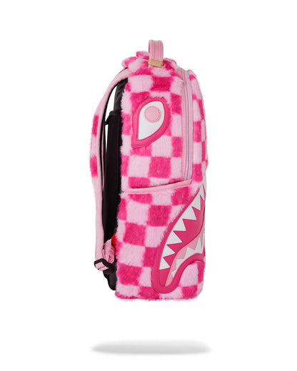 Sprayground Exclusive | FURZILLA SHARK (PINK CHECK) BACKPACK