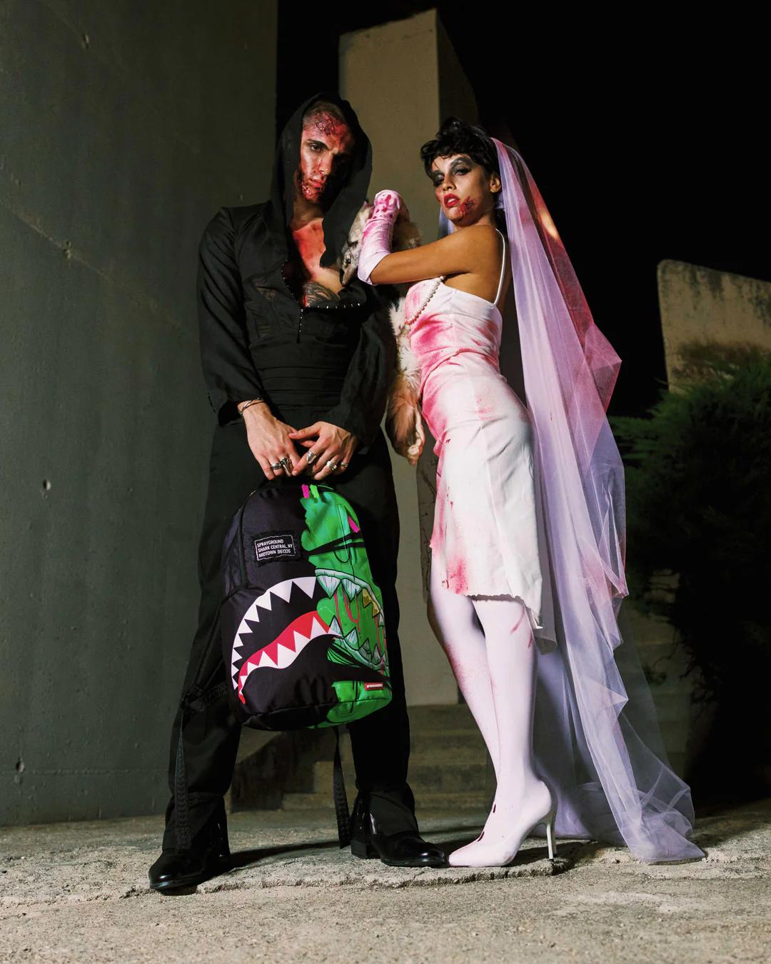 Sprayground Premium | ZOMBIE OOZE SHARK CENTRAL BACKPACK