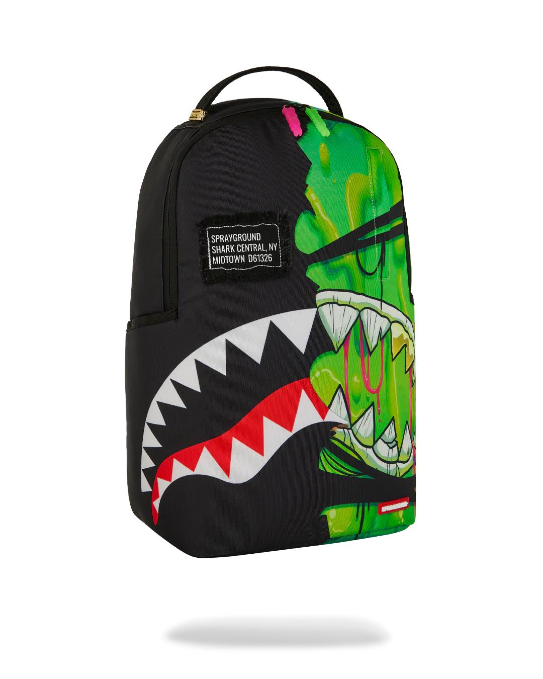 Sprayground Premium | ZOMBIE OOZE SHARK CENTRAL BACKPACK