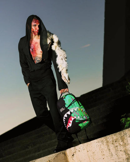 Sprayground Premium | ZOMBIE OOZE SHARK CENTRAL BACKPACK
