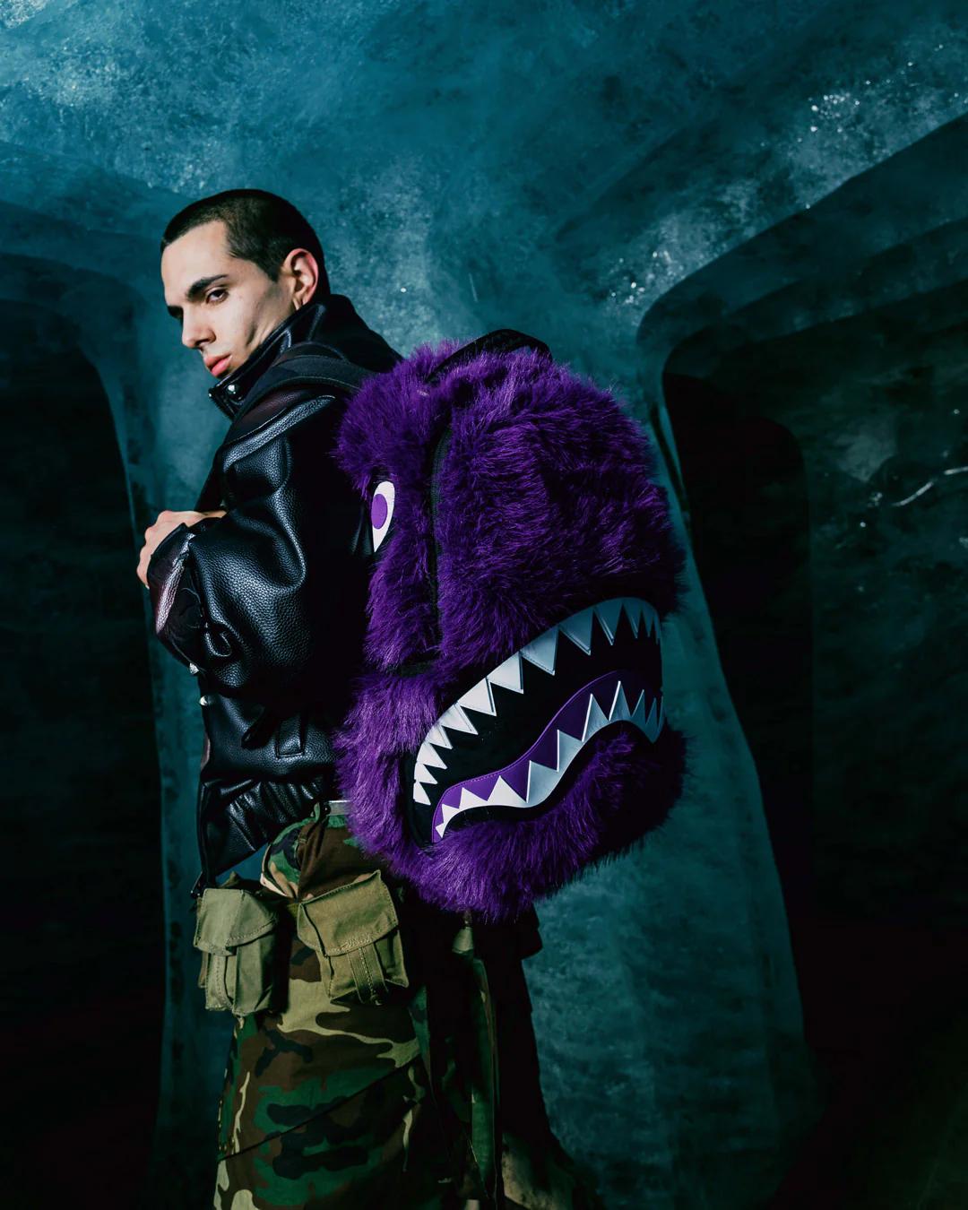 Sprayground New | FURZILLA SHARK (PURP) BACKPACK