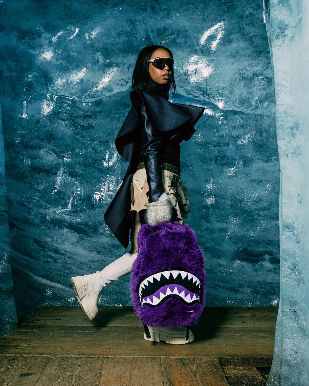 Sprayground New | FURZILLA SHARK (PURP) BACKPACK