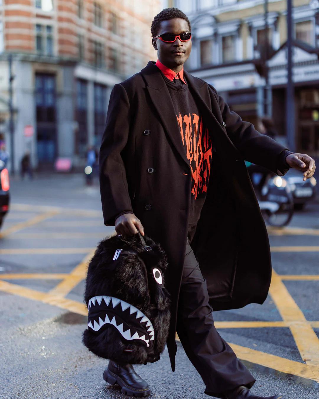 Sprayground Featured | FURZILLA SHARK (NIGHT) BACKPACK