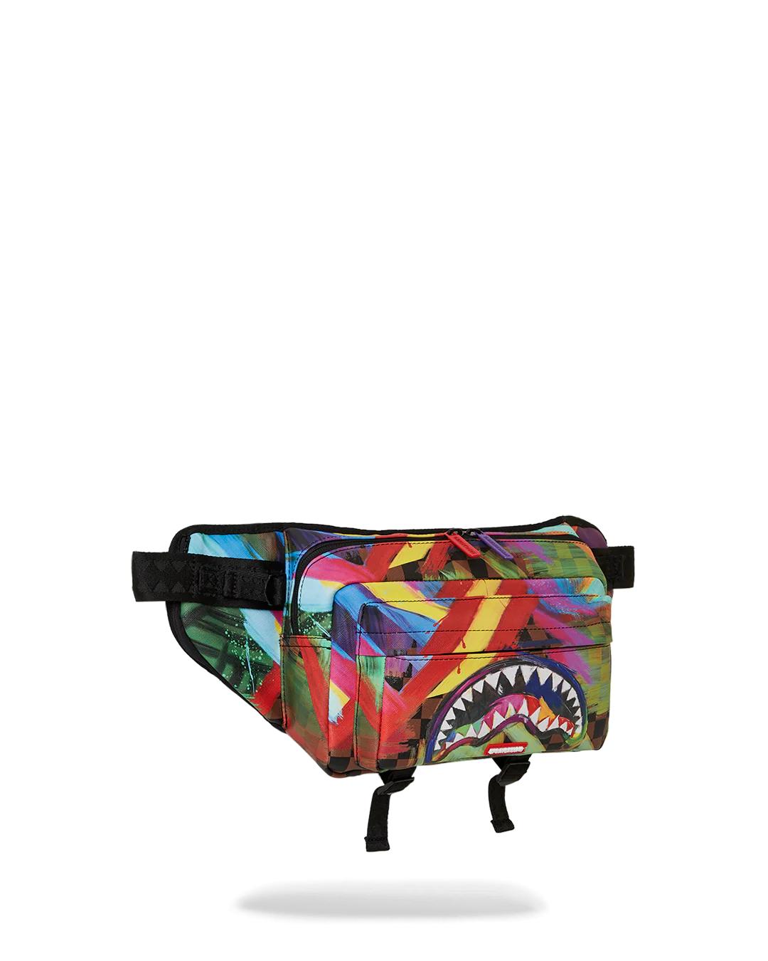 Sprayground Essential | SHARKS IN PARIS CITY STREAKS CARGO CROSSBODY