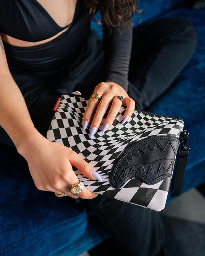Sprayground Featured | TRIPPY CHECK CROSSOVER CLUTCH