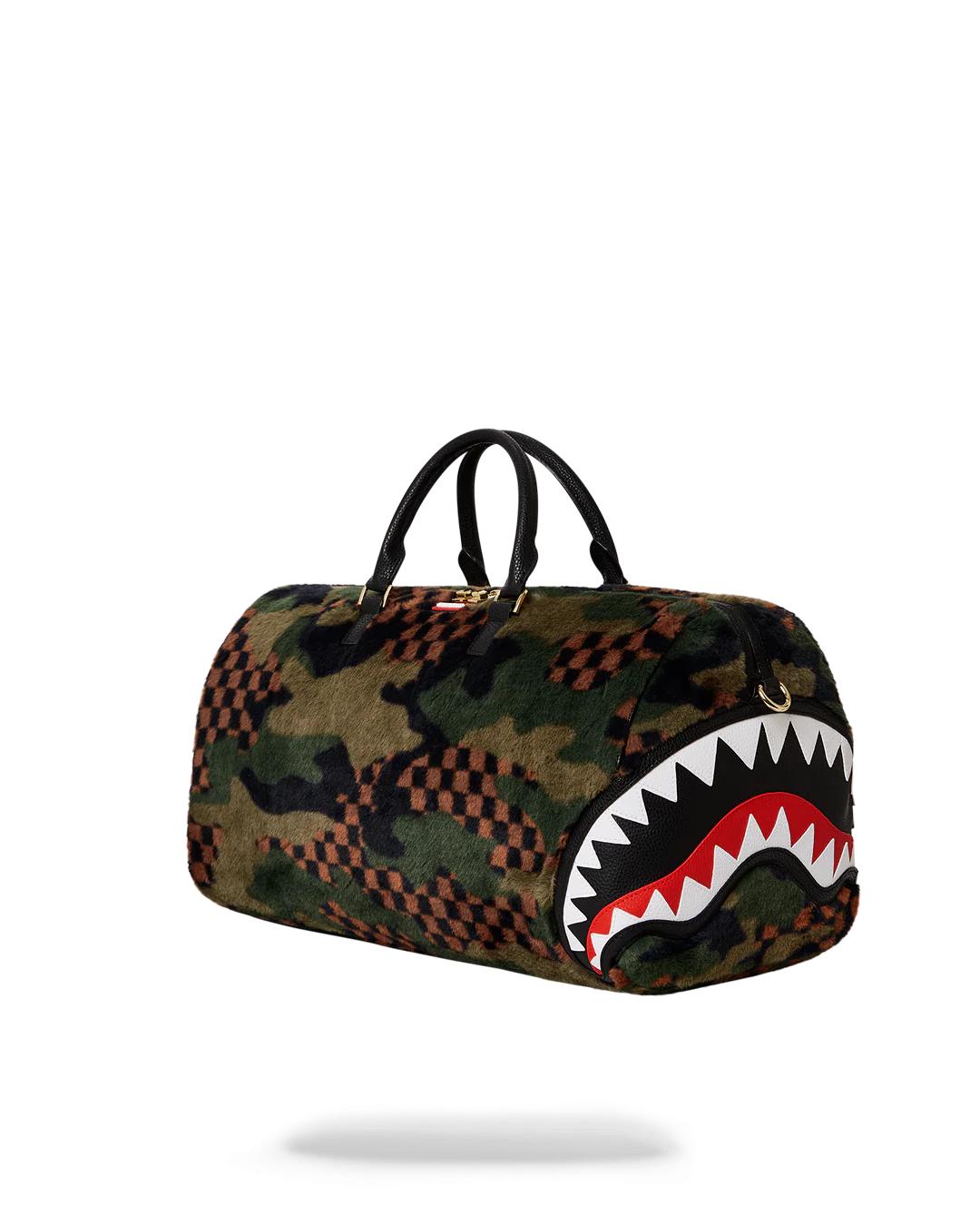 Sprayground Recommended | BIG SKY FUR SHARK DUFFLE