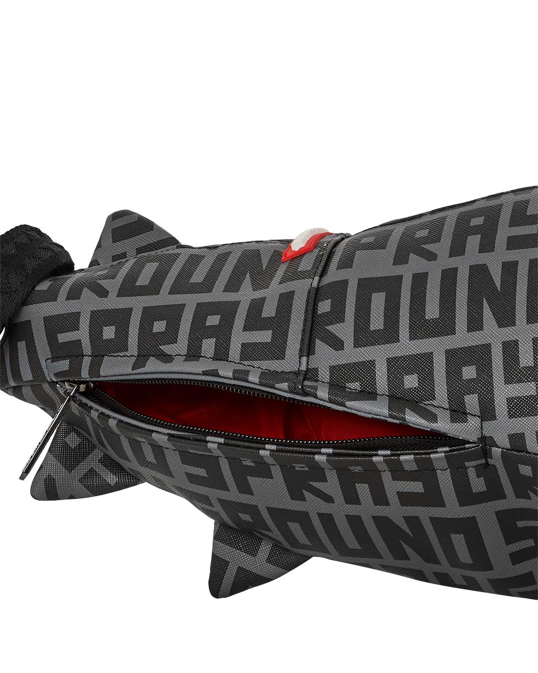 Sprayground Exclusive | SHARKFINITY STEALTH PILOT SHARK SHAPE DUFFLE