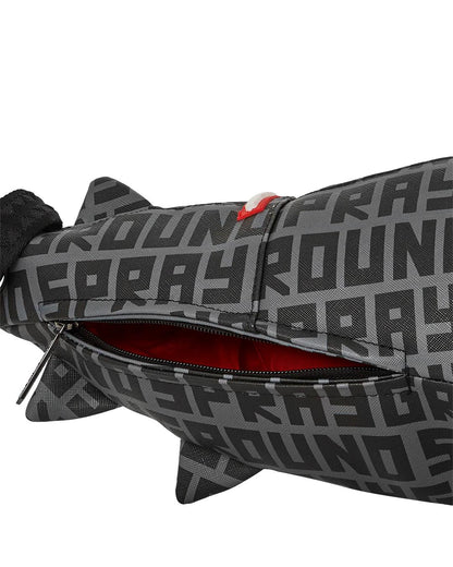 Sprayground Exclusive | SHARKFINITY STEALTH PILOT SHARK SHAPE DUFFLE