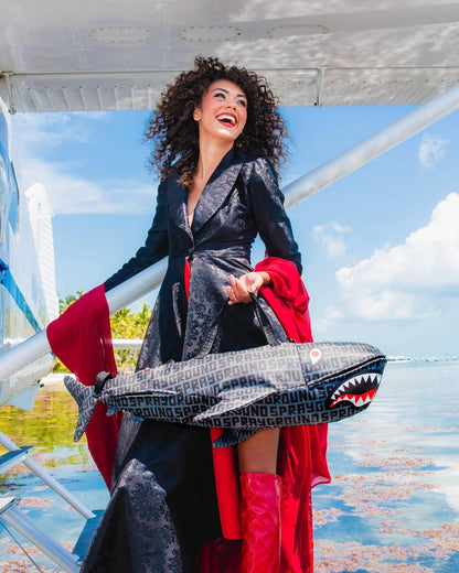 Sprayground Exclusive | SHARKFINITY STEALTH PILOT SHARK SHAPE DUFFLE