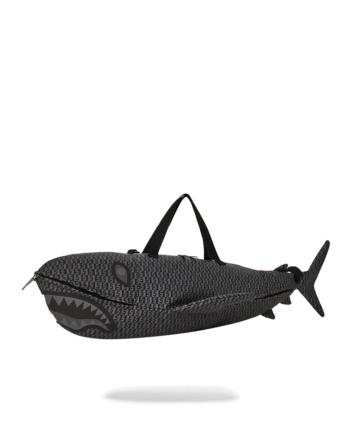 Sprayground Exclusive | SHARKFINITY STEALTH PILOT SHARK SHAPE DUFFLE
