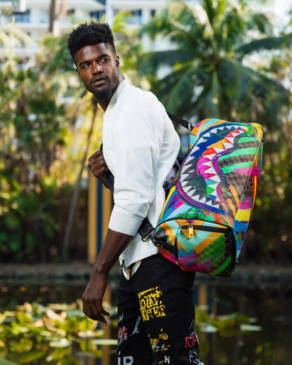 Sprayground Signature | SHARKS IN PARIS CITY STREAKS DUFFLE