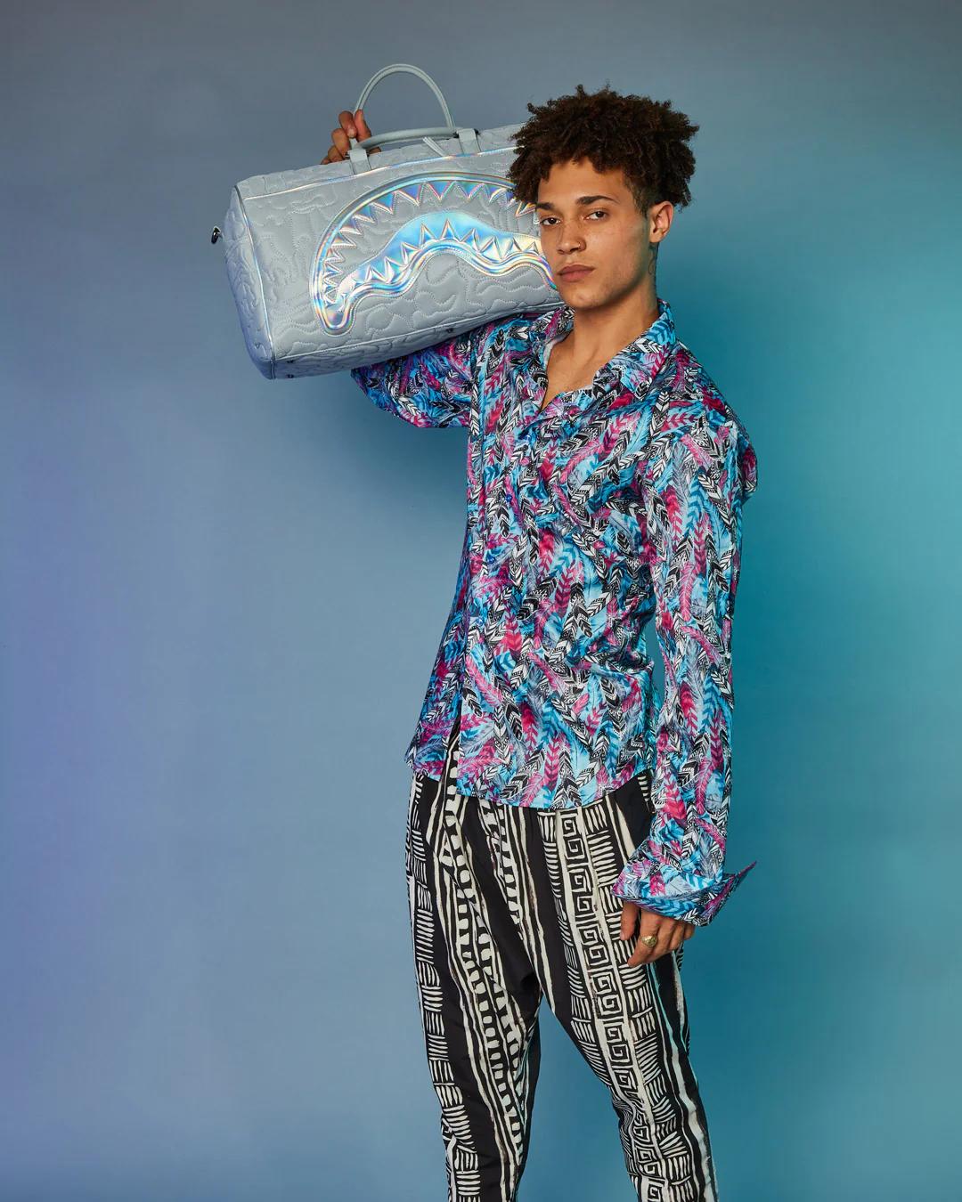 Sprayground Exclusive | MIRASHAKU IRIDESCENT QUILT DUFFLE