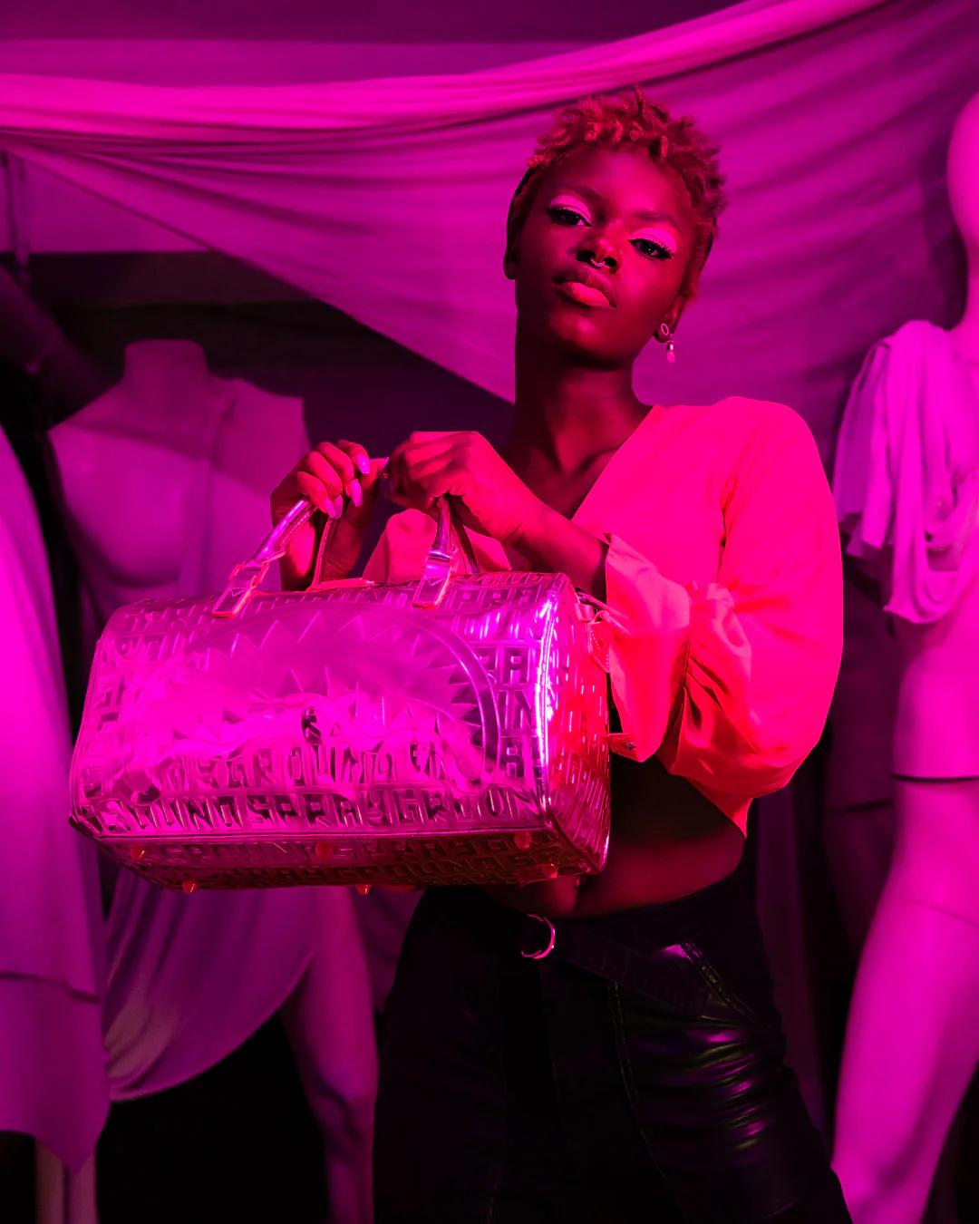 Sprayground Signature | INFINITI PINK DIAMOND MINI DUFFLE
